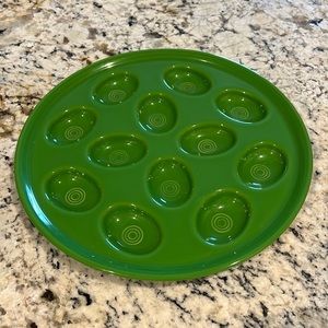 Fiesta Ware USA Shamrock Color Egg Platter